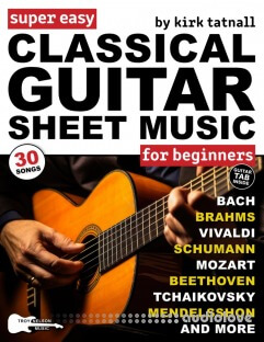 Super Easy Classical Guitar Sheet Music for Beginners