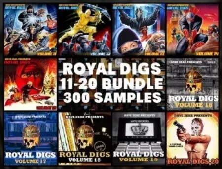 Dave Zeke Royal Digs Volumes 11-20 BUNDLE (300 Prechopped Samples)