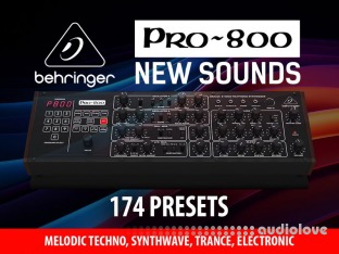 Andi Vax BEHRINGER PRO-800 Melodic Techno Synthwave and Trance 174 Modern Presets