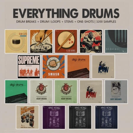 Retro Loops Everything Drums (One-Shots and Drum Breaks)