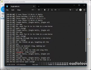 VovSoft Audio to Lyrics Converter